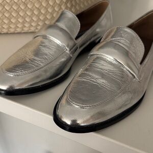 Margaux Men's Metallic Silver Loafers